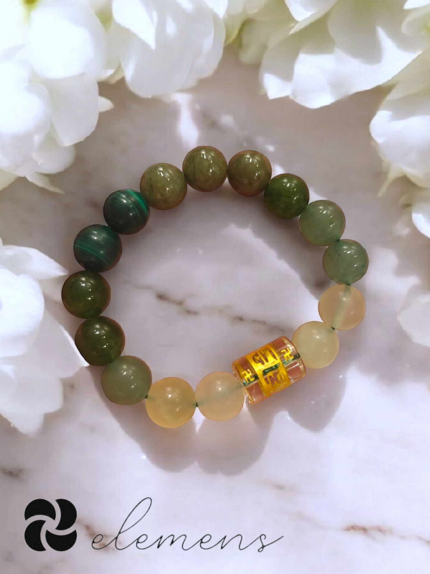 Evergreen Vitality Mantra Bracelet